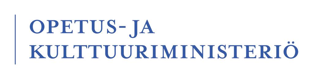 Opetus- ja kulttuuriministeriö, ministry of education and culture logo